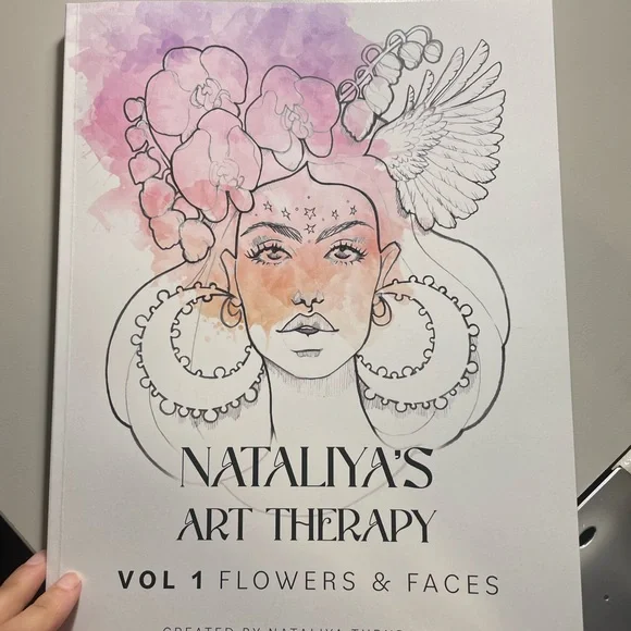 Coloring book for adults. 40 pages new Nataliya’s art therapy volume 1 - Picture 1 of 6